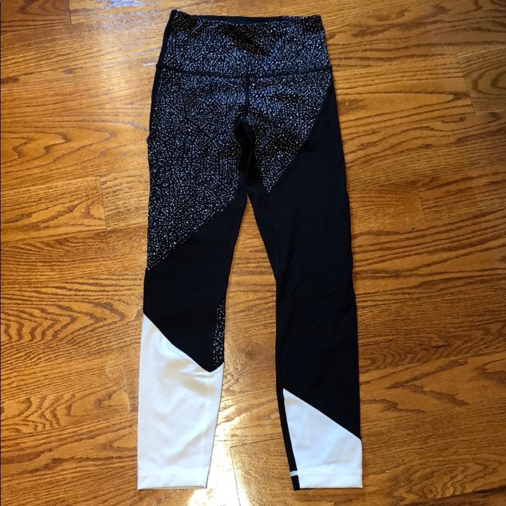 RARE black and white lululemon leggings